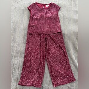 abercrombie kids Maroon Sequin Top and Pant